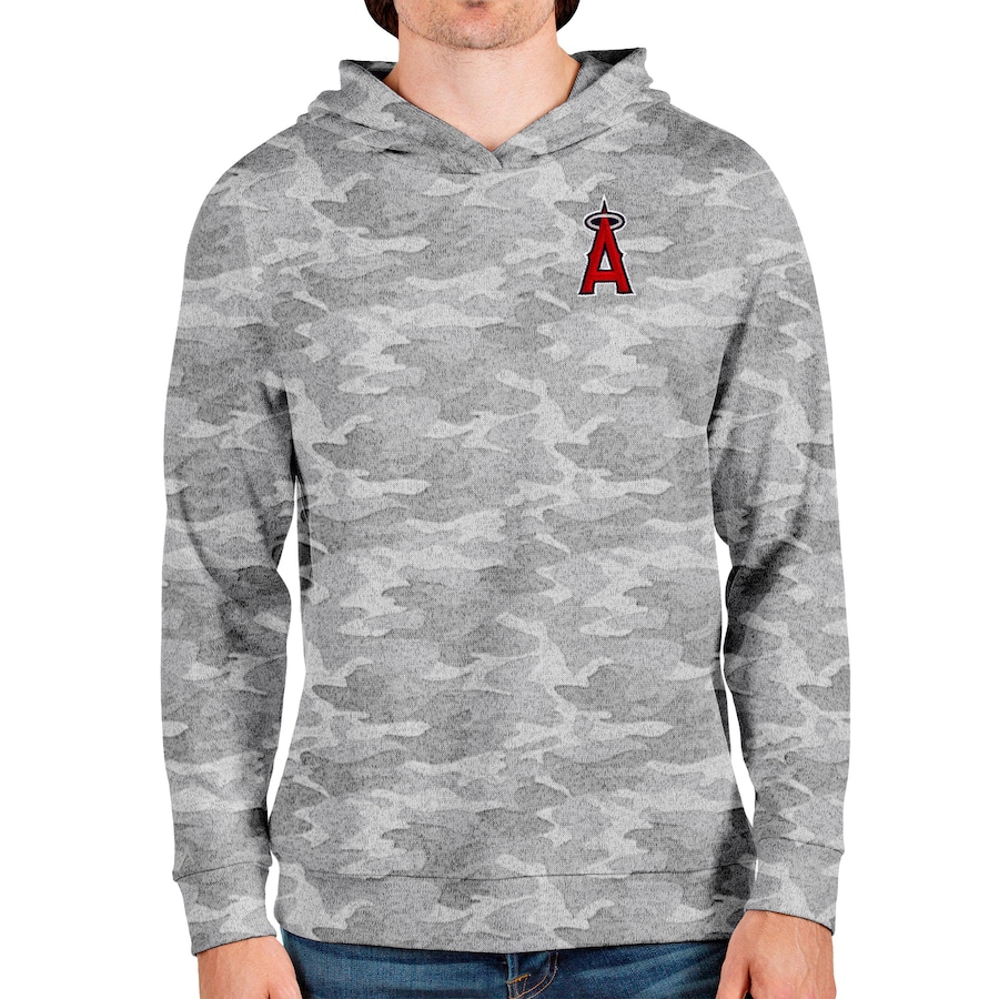 Men's Los Angeles Angels Antigua Camo Absolute Pullover Hoodie