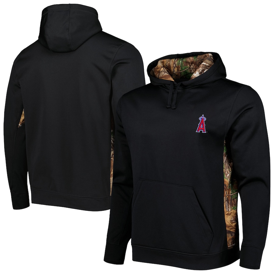 Men's Los Angeles Angels Dunbrooke Black Ranger Pullover Hoodie