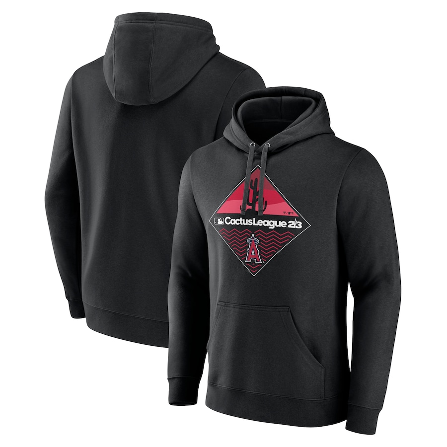 Men's Los Angeles Angels Black 2023 MLB Spring Training Pullover Hoodie