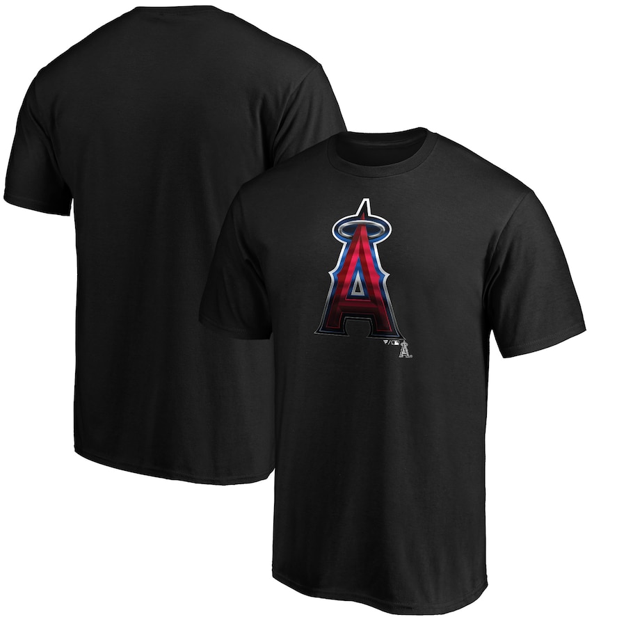 Men's Los Angeles Angels Black Team Midnight Mascot T-Shirt