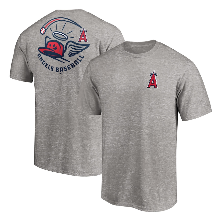 Men's Los Angeles Angels Heather Gray Cappy T-Shirt