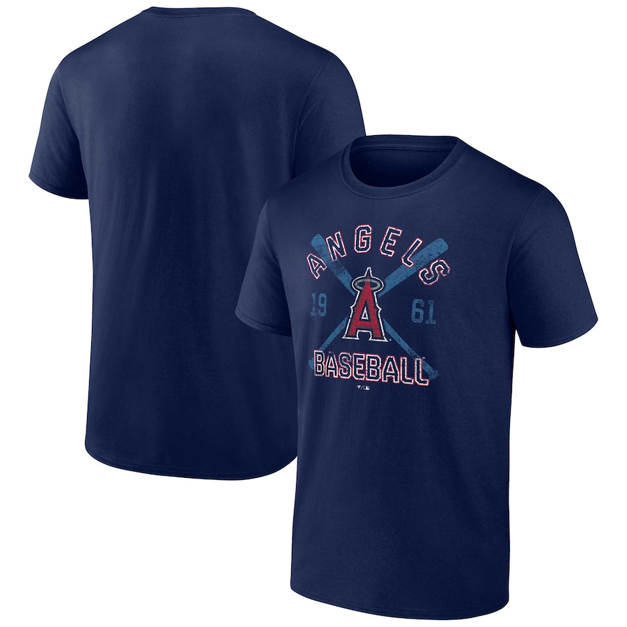 Men's Los Angeles Angels Navy Second Wind T-Shirt