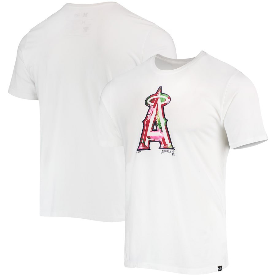Men's Los Angeles Angels Hurley x '47 White Everyday T-Shirt