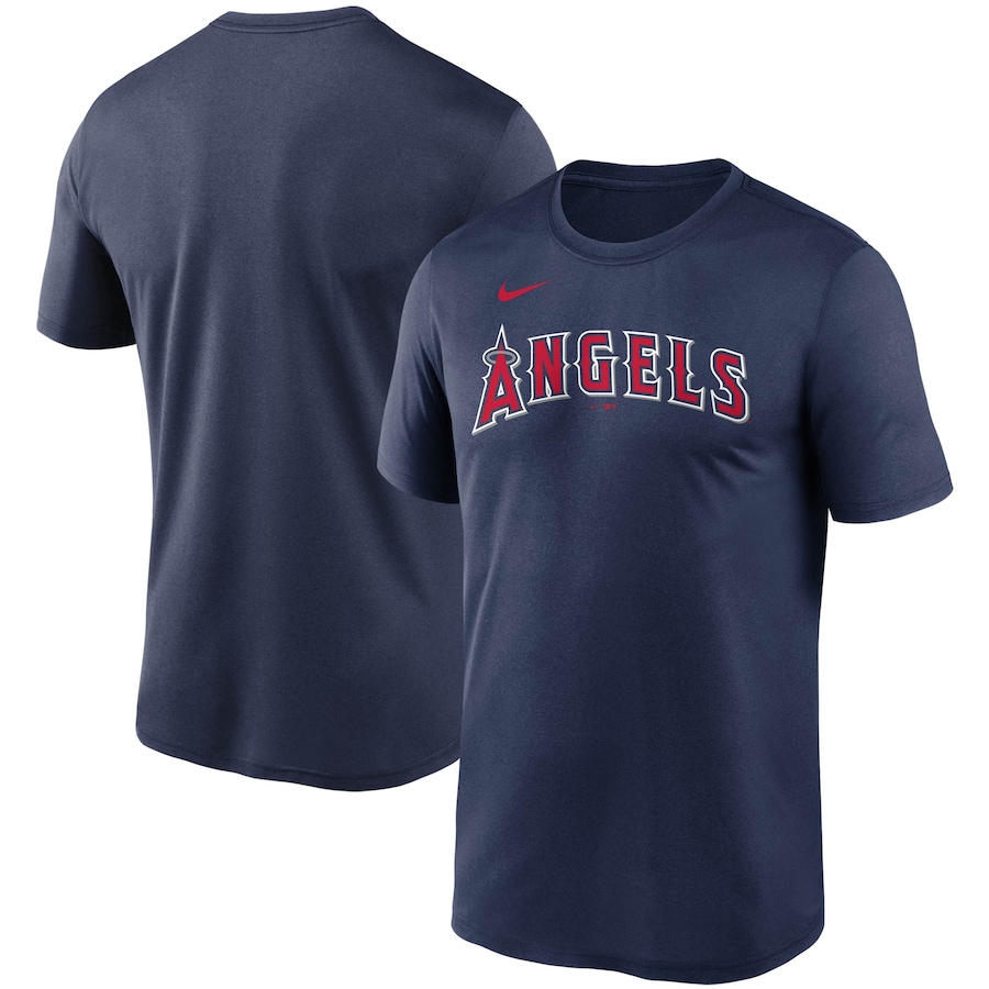Men's Los Angeles Angels Nike Navy Wordmark Legend T-Shirt