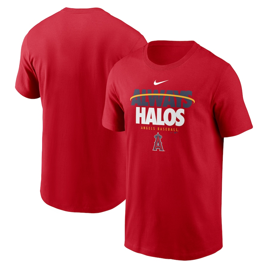 Men's Los Angeles Angels Nike Red Always Halos Local Team T-Shirt