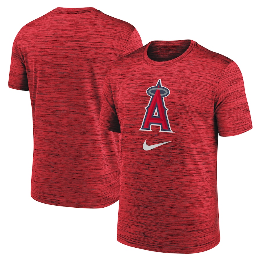 Men's Los Angeles Angels Nike Red Logo Velocity Performance T-Shirt Men's Los Angeles Angels Nike Red Logo Velocity Performance T-Shirt