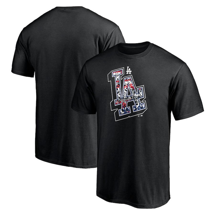 Men's Los Angeles Dodgers Black Hometown Collection Tag T-Shirt Men's Los Angeles Dodgers Black Hometown Collection Tag T-Shirt