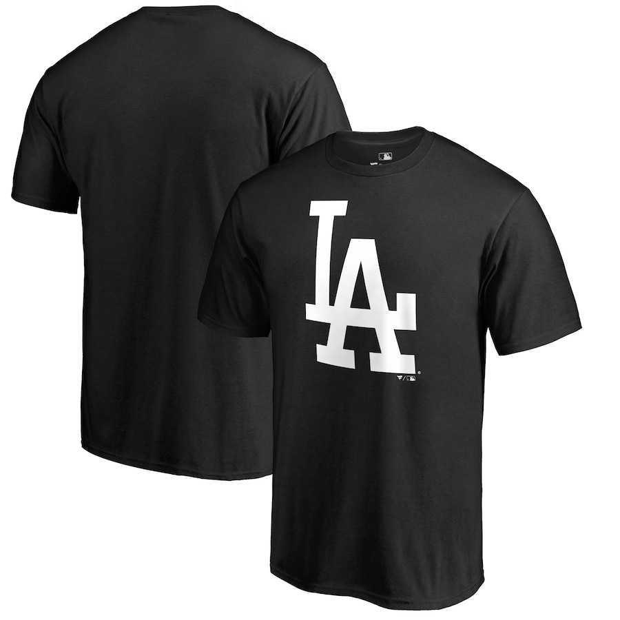 Men's Los Angeles Dodgers Black Primary Logo II T-Shirt Men's Los Angeles Dodgers Black Primary Logo II T-Shirt