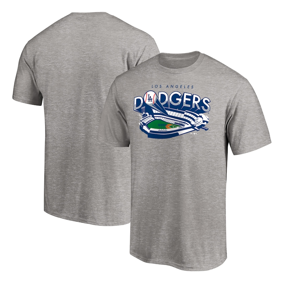 Men's Los Angeles Dodgers Heathered Gray Hometown Heater T-Shirt