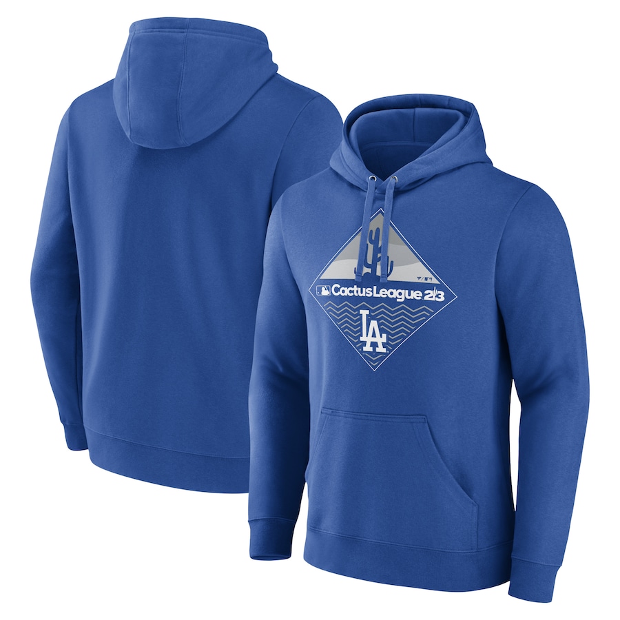 Men's Los Angeles Dodgers Royal 2023 MLB Spring Training Diamond Pullover Hoodie Men's Los Angeles Dodgers Royal 2023 MLB Spring Training Diamond Pullover Hoodie