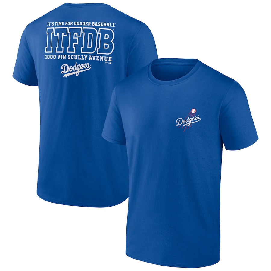 Men's Los Angeles Dodgers Royal Iconic Bring It T-Shirt