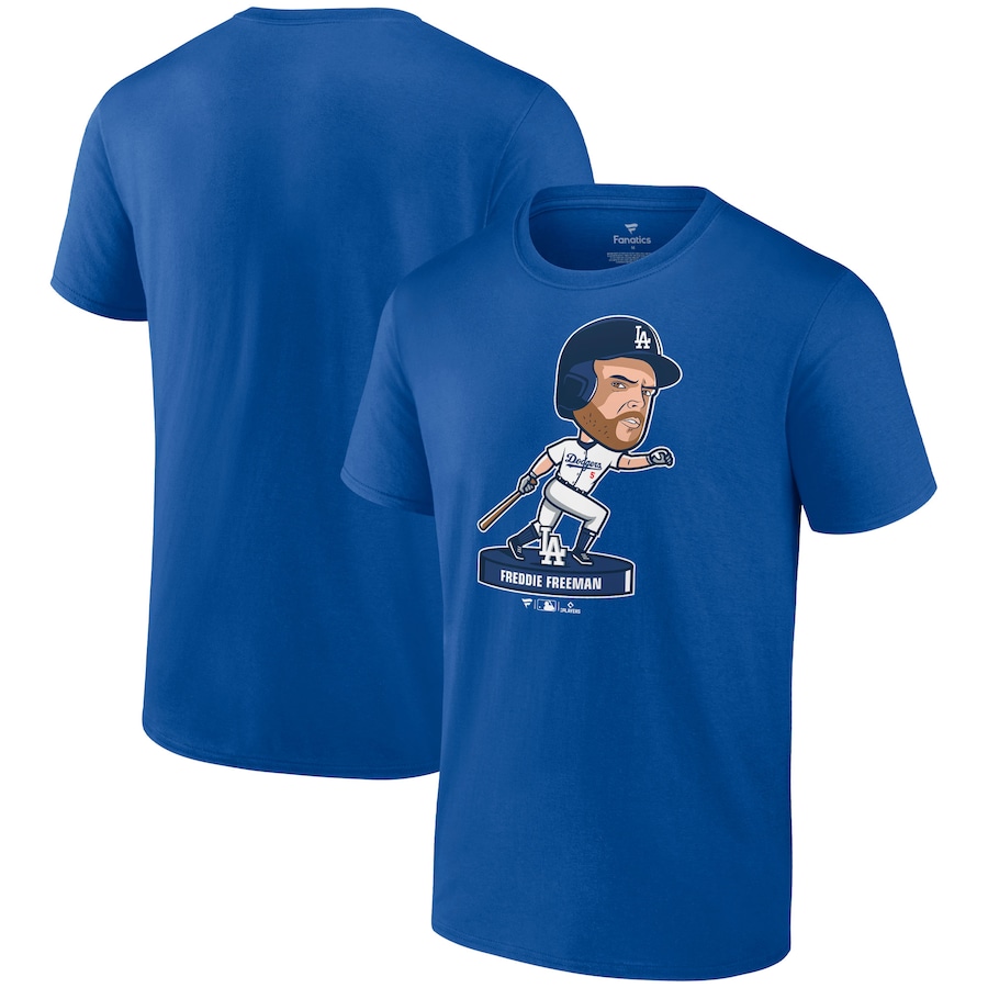 Men's Los Angeles Dodgers Freddie Freeman Nike Black Bobblehead T-Shirt Men's Los Angeles Dodgers Freddie Freeman Nike Black Bobblehead T-Shirt