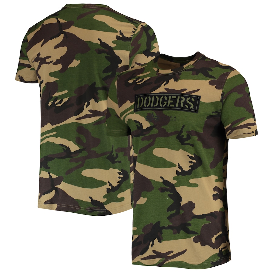 Men's Los Angeles Dodgers New Era Camo Club T-Shirt Men's Los Angeles Dodgers New Era Camo Club T-Shirt