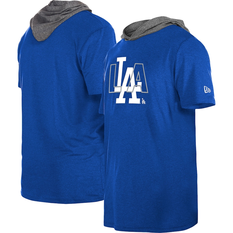 Men's Los Angeles Dodgers New Era Royal Team Hoodie T-Shirt Men's Los Angeles Dodgers New Era Royal Team Hoodie T-Shirt