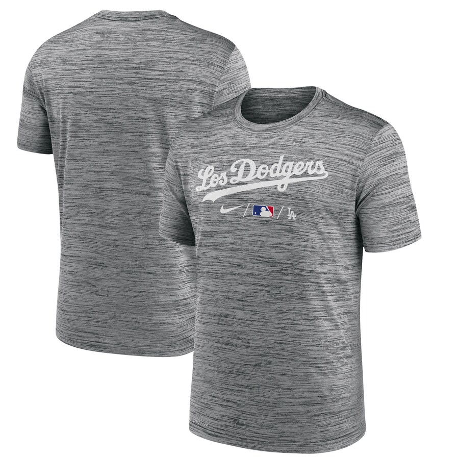 Men's Los Angeles Dodgers Nike Anthracite City Connect Practice T-Shirt Men's Los Angeles Dodgers Nike Anthracite City Connect Practice T-Shirt