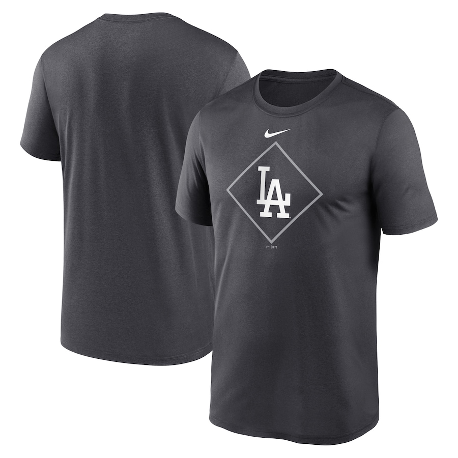 Men's Los Angeles Dodgers Nike Anthracite Legend Icon Performance T-Shirt