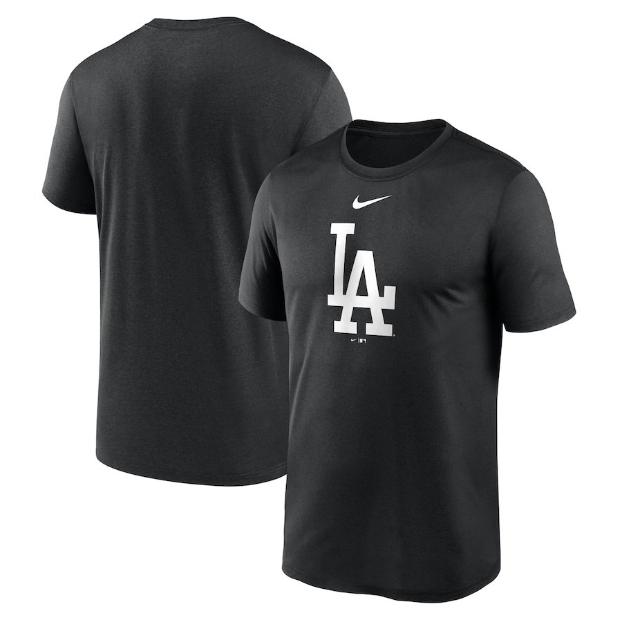 Men's Los Angeles Dodgers Nike Black New Legend Logo T-Shirt