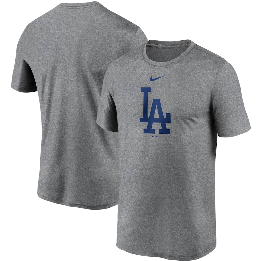 Men's Los Angeles Dodgers Nike Gray Large Logo Legend Performance T-Shirt