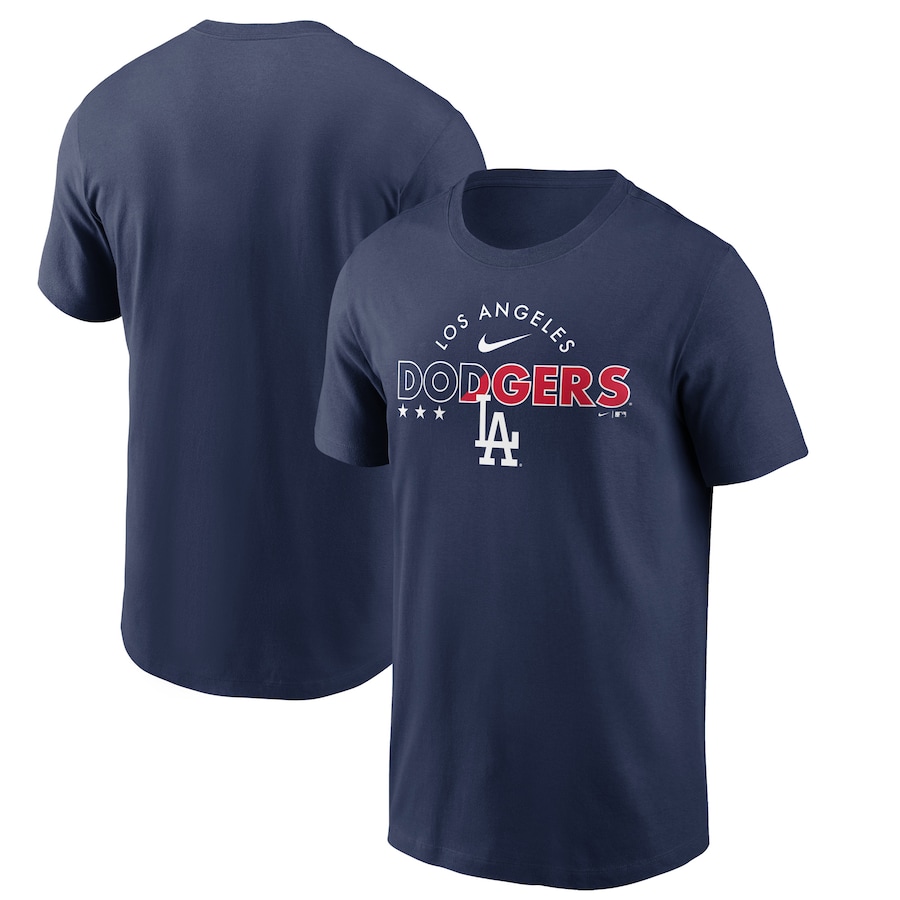 Men's Los Angeles Dodgers Nike Navy Team Americana T-Shirt Men's Los Angeles Dodgers Nike Navy Team Americana T-Shirt