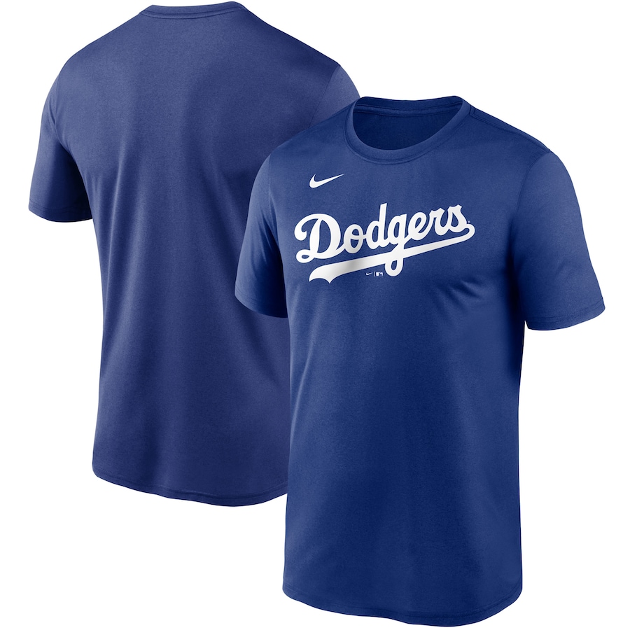Men's Los Angeles Dodgers Nike Royal Wordmark Legend T-Shirt Men's Los Angeles Dodgers Nike Royal Wordmark Legend T-Shirt
