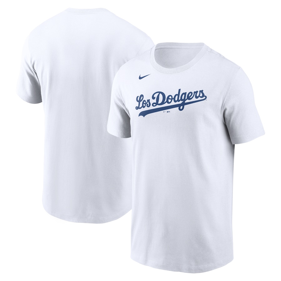 Men's Los Angeles Dodgers Nike White Team City Connect Wordmark T-Shirt