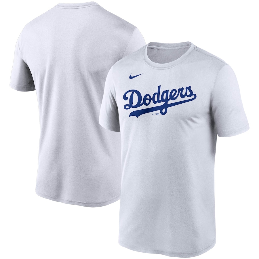 Men's Los Angeles Dodgers Nike White Wordmark Legend T-Shirt Men's Los Angeles Dodgers Nike White Wordmark Legend T-Shirt