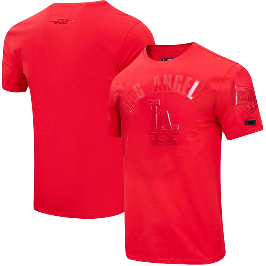 Men's Los Angeles Dodgers Pro Standard Classic Triple Red T-Shirt