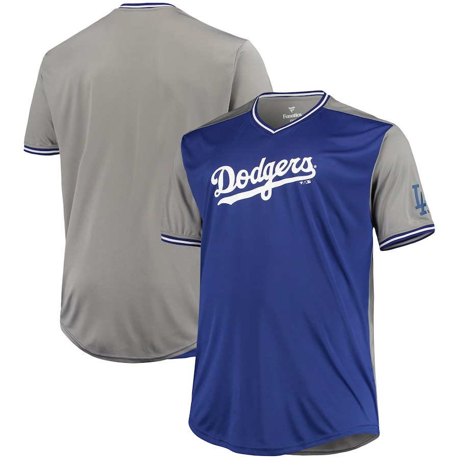 Men's Los Angeles Dodgers Royal/Light Blue Solid V-Neck T-Shirt Men's Los Angeles Dodgers Royal/Light Blue Solid V-Neck T-Shirt