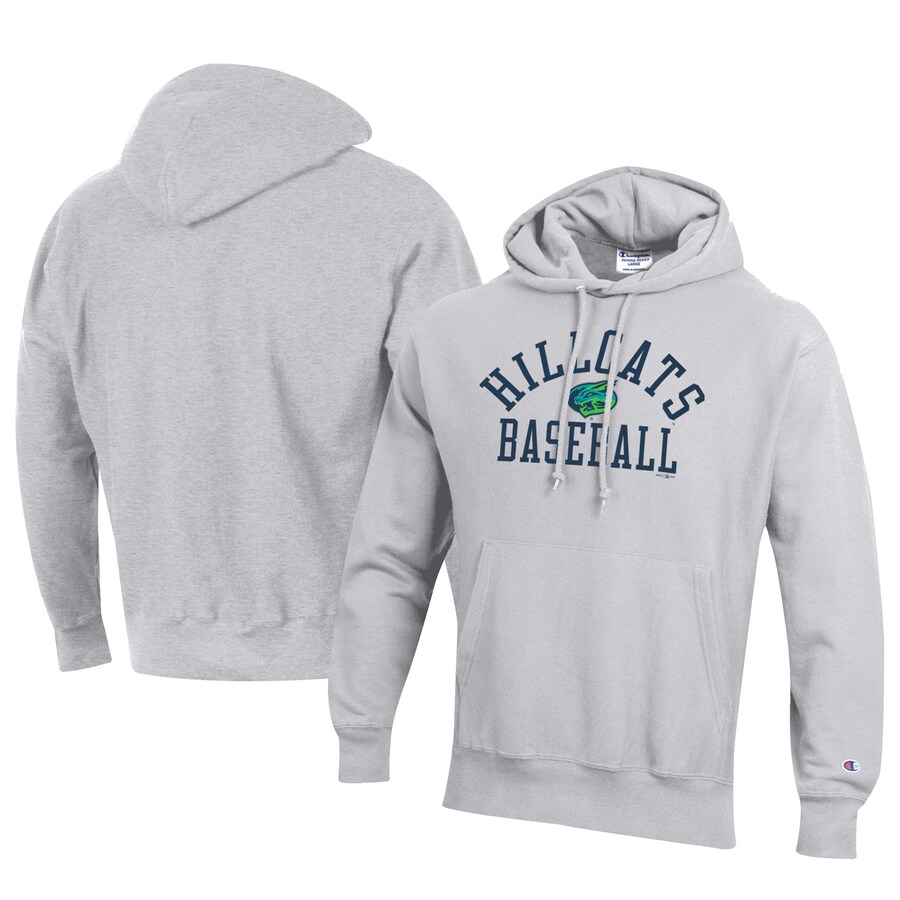 Men's Lynchburg Hillcats Champion Gray Baseball Reverse Weave Pullover Hoodie Men's Lynchburg Hillcats Champion Gray Baseball Reverse Weave Pullover Hoodie