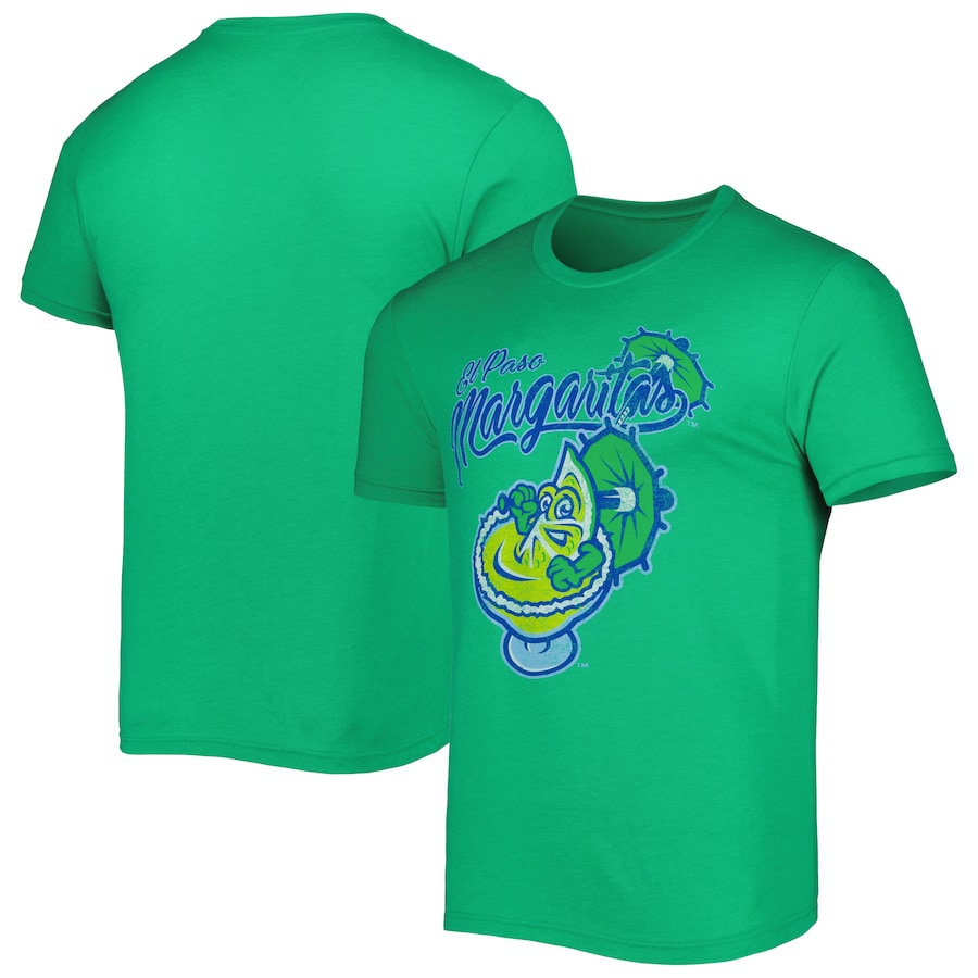 Men's Margaritas de El Paso Green Copa de la Diversion Home Tri-Blend T-Shirt Men's Margaritas de El Paso Green Copa de la Diversion Home Tri-Blend T-Shirt