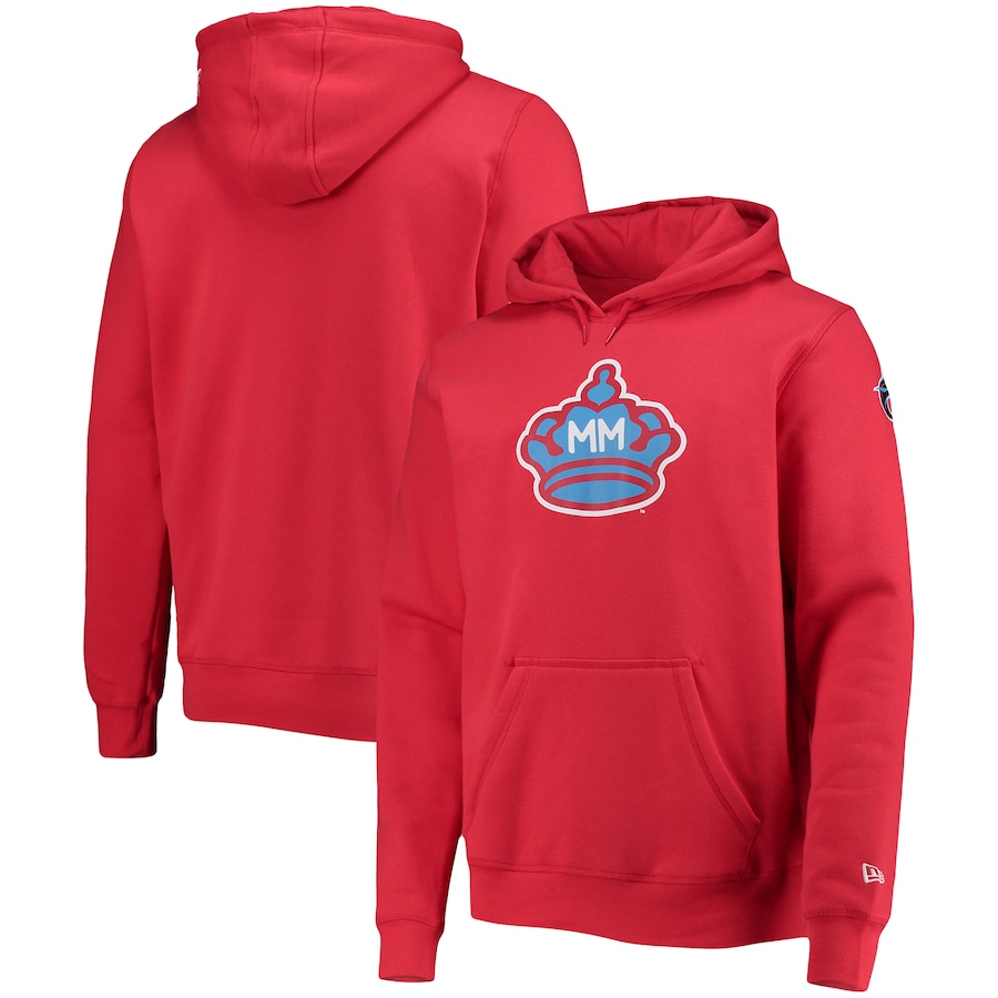 Men's Miami Marlins New Era Red City Connect Pullover Hoodie Men's Miami Marlins New Era Red City Connect Pullover Hoodie