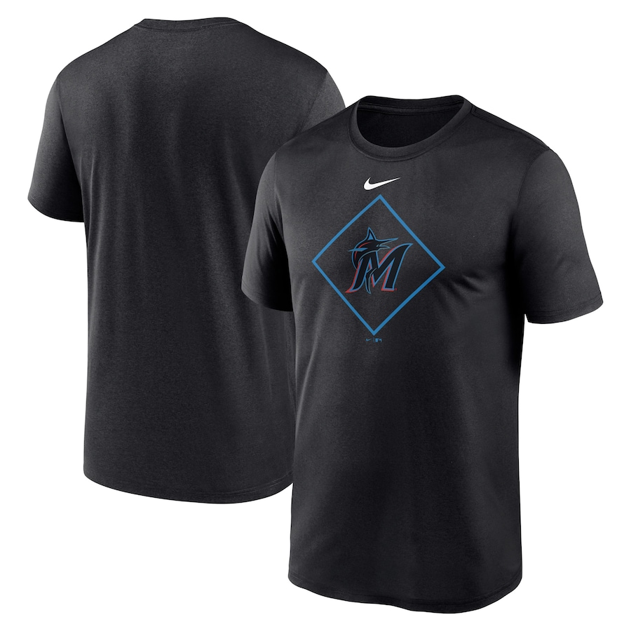 Men's Miami Marlins Nike Black Legend Icon Performance T-Shirt