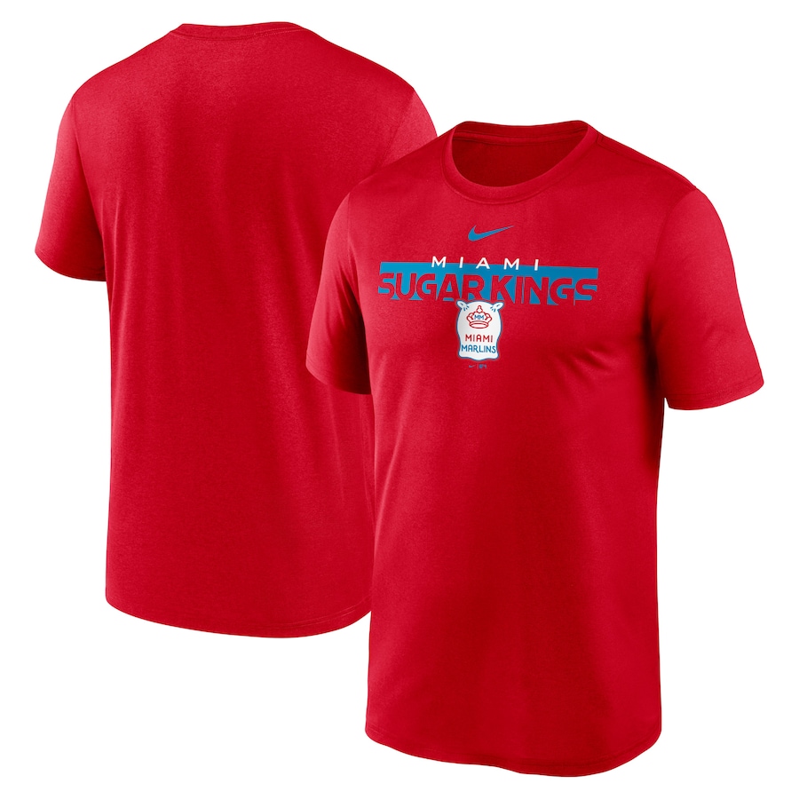 Men's Miami Marlins Nike Red 2022 City Connect Legend Performance T-Shirt