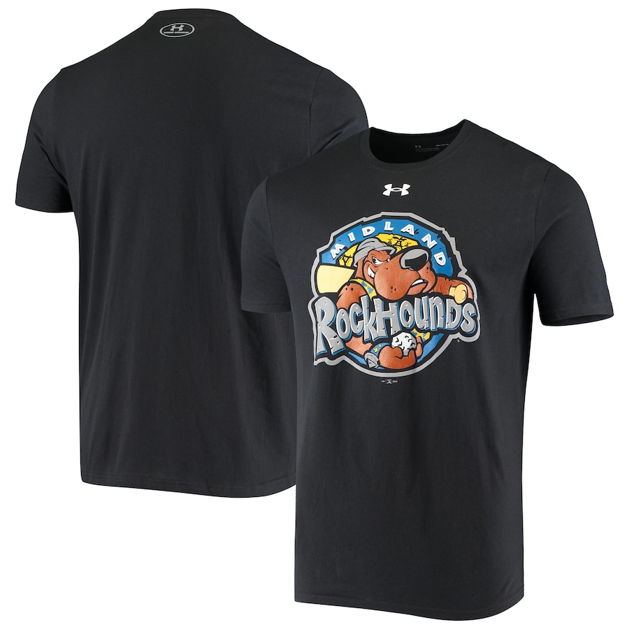 Men's Midland Rockhounds Under Armour Black T-Shirt