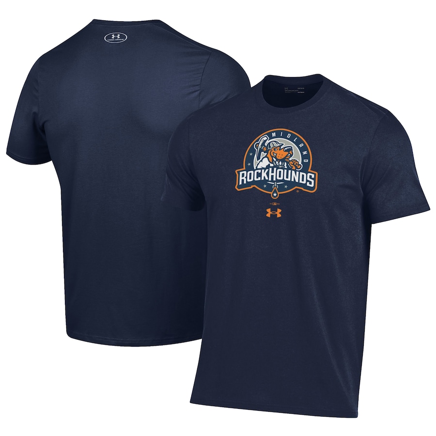 Men's Midland Rockhounds Under Armour Navy Performance T-Shirt