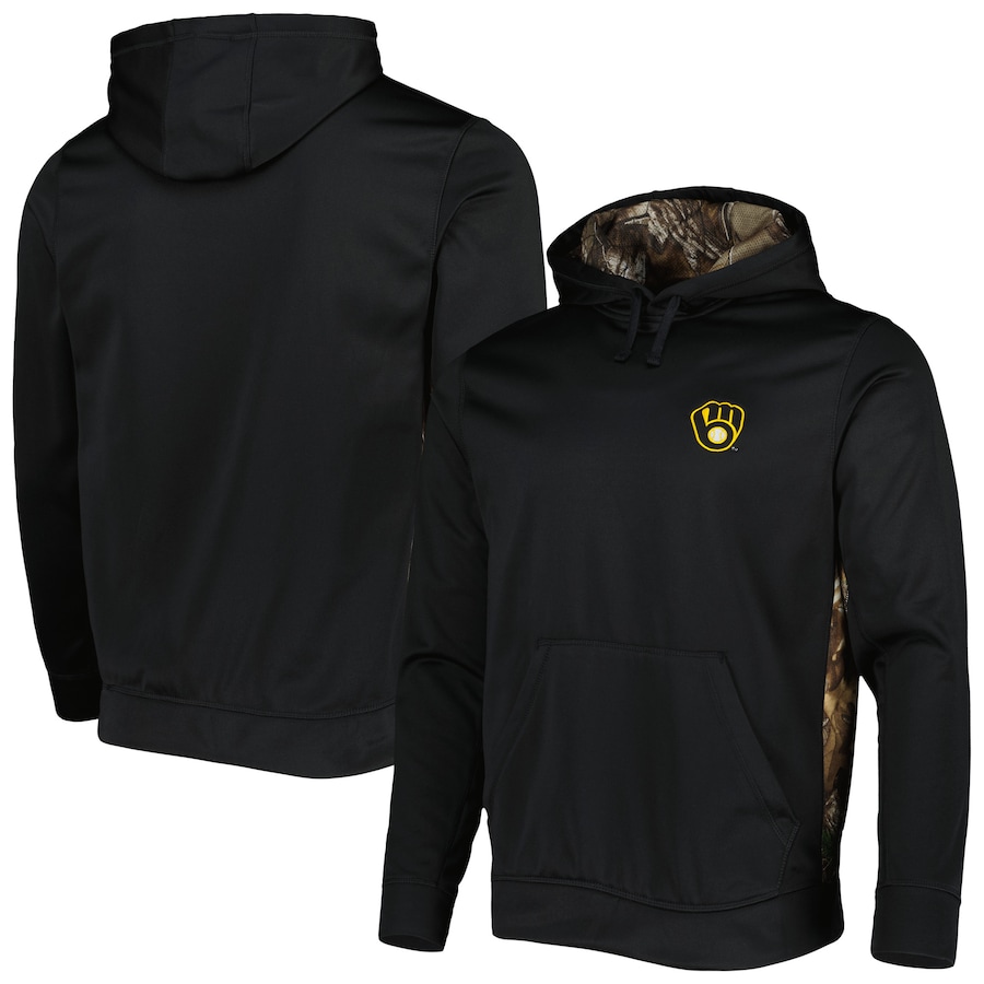 Men's Milwaukee Brewers Dunbrooke Black Ranger Pullover Hoodie