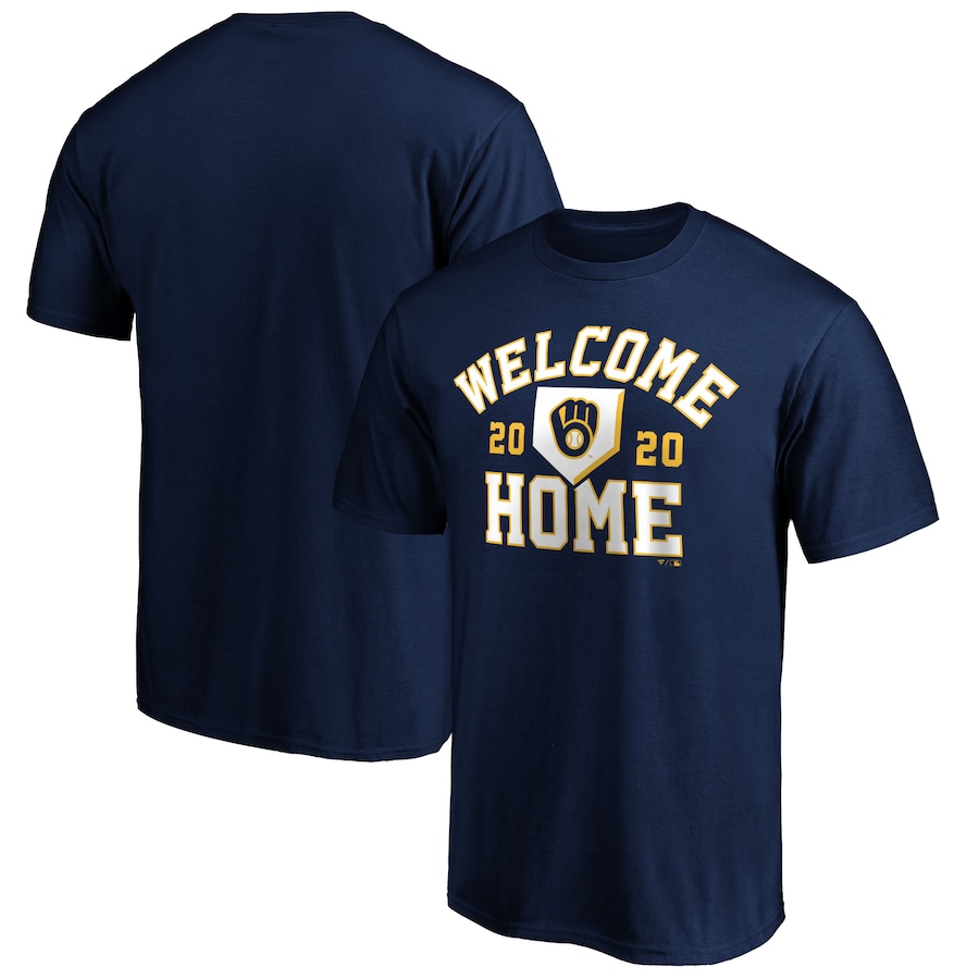 Men's Milwaukee Brewers Navy Welcome Home T-Shirt