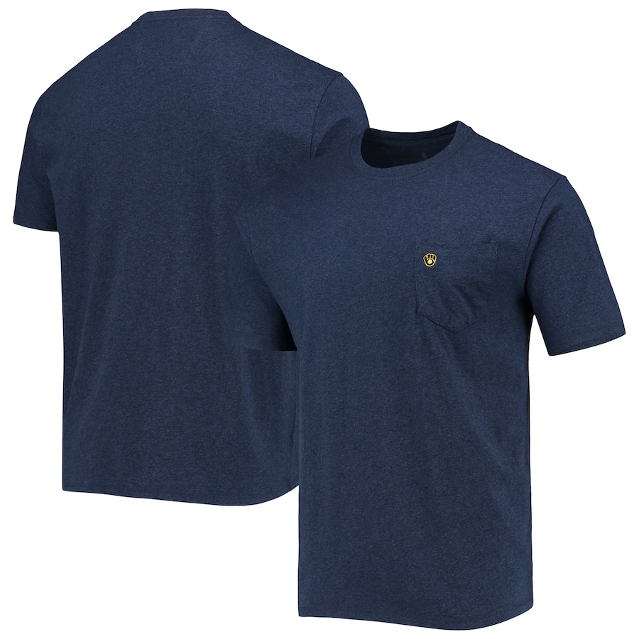 Men's Milwaukee Brewers johnnie-O Heathered Navy Tyler T-Shirt