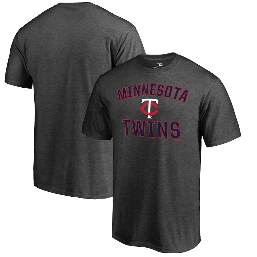 Men's Minnesota Twins Heathered Gray Core Basics Victory Arch T-Shirt