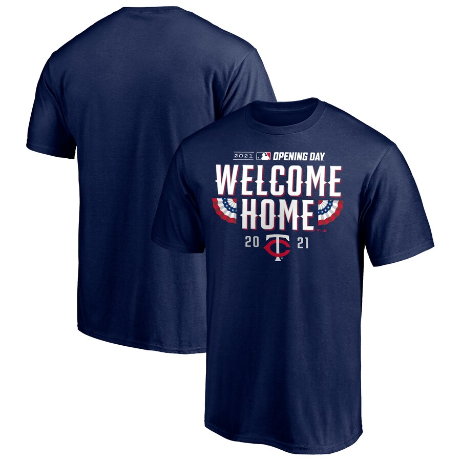 Men's Minnesota Twins Navy 2021 Opening Day T-Shirt
