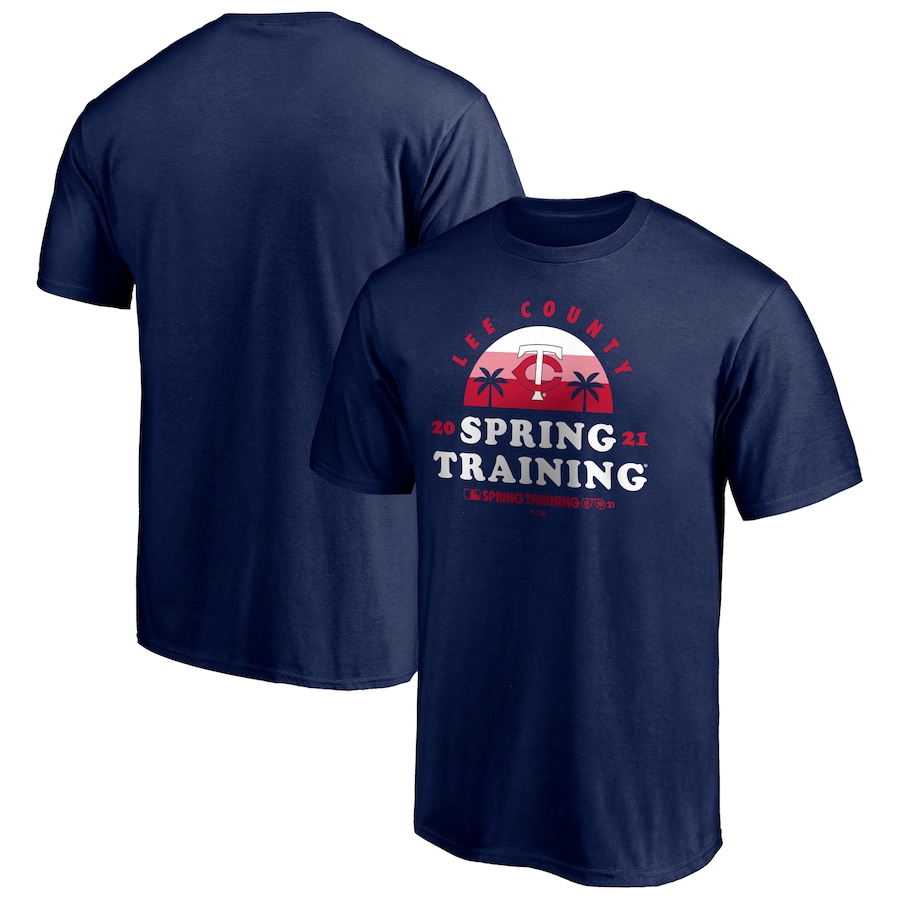 Men's Minnesota Twins Navy 2021 Spring Training Upper Deck T-Shirt Men's Minnesota Twins Navy 2021 Spring Training Upper Deck T-Shirt