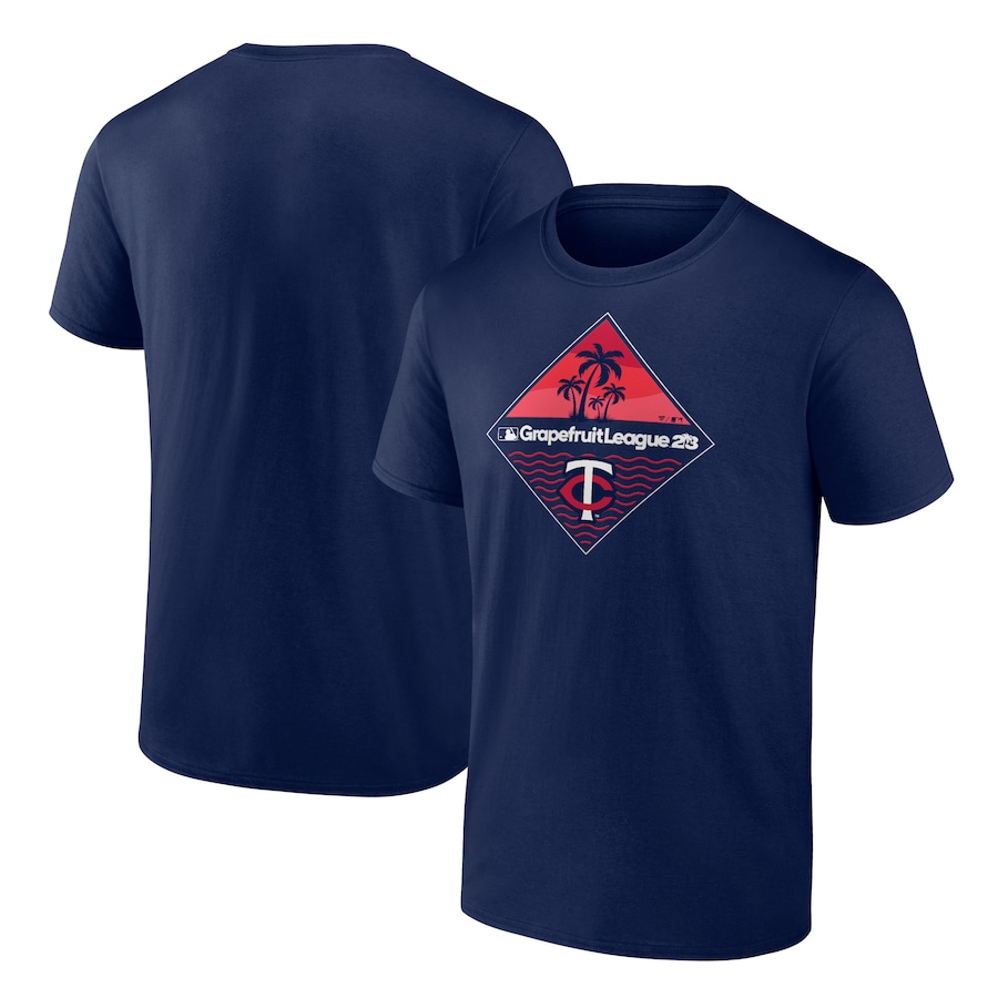 Men's Minnesota Twins Navy 2023 MLB Spring Training Diamond T-Shirt Men's Minnesota Twins Navy 2023 MLB Spring Training Diamond T-Shirt