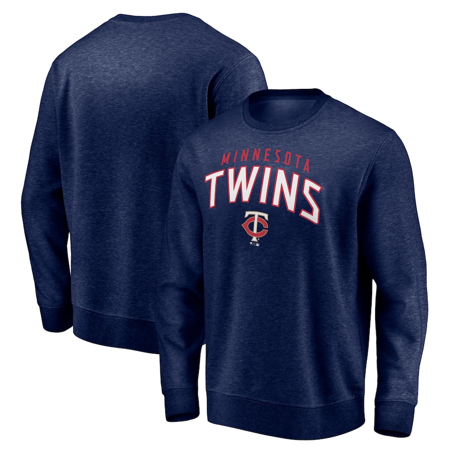Men's Minnesota Twins Navy Gametime Arch Pullover Sweatshirt Men's Minnesota Twins Navy Gametime Arch Pullover Sweatshirt