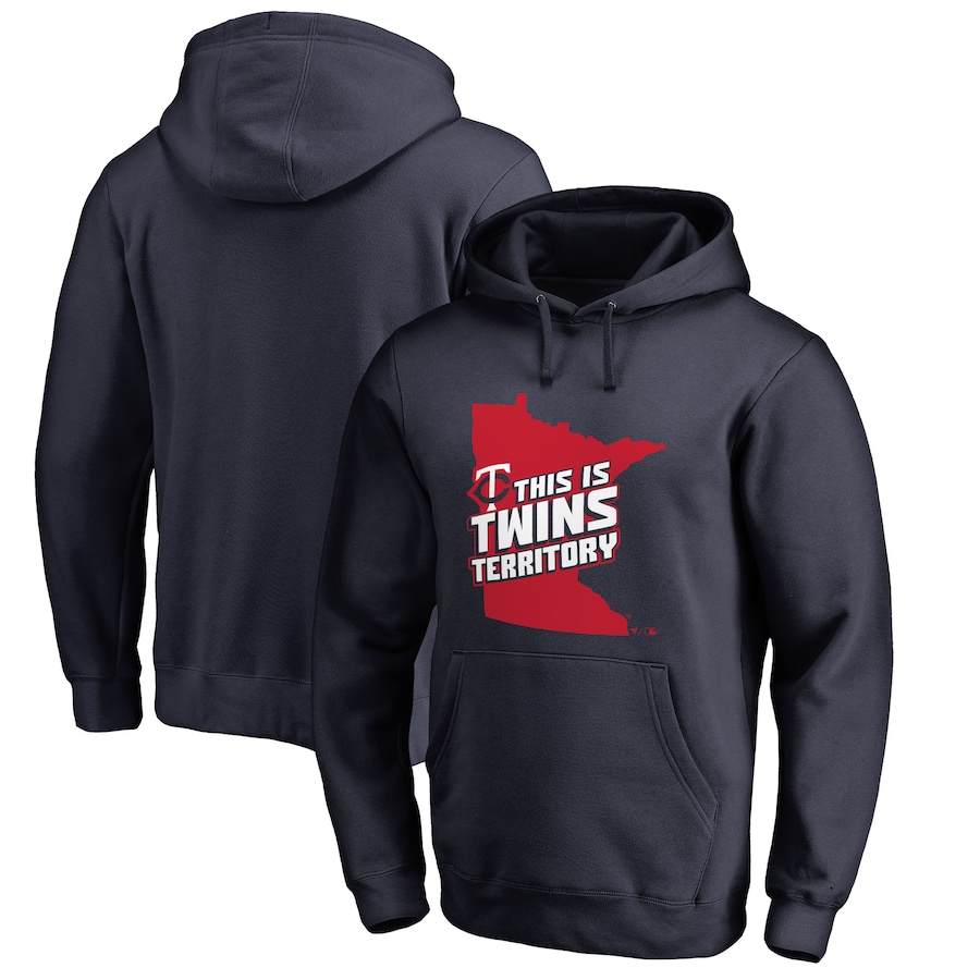 Men's Minnesota Twins Navy Hometown Collection North Star State Pullover Hoodie