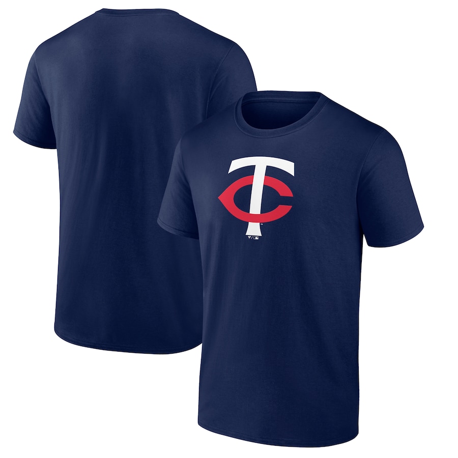 Men's Minnesota Twins Navy Official Team Logo T-Shirt Men's Minnesota Twins Navy Official Team Logo T-Shirt