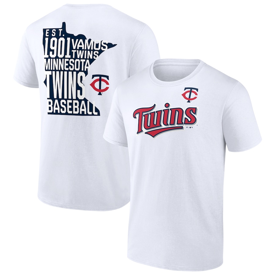 Men's Minnesota Twins White Hometown Hot Shot T-Shirt