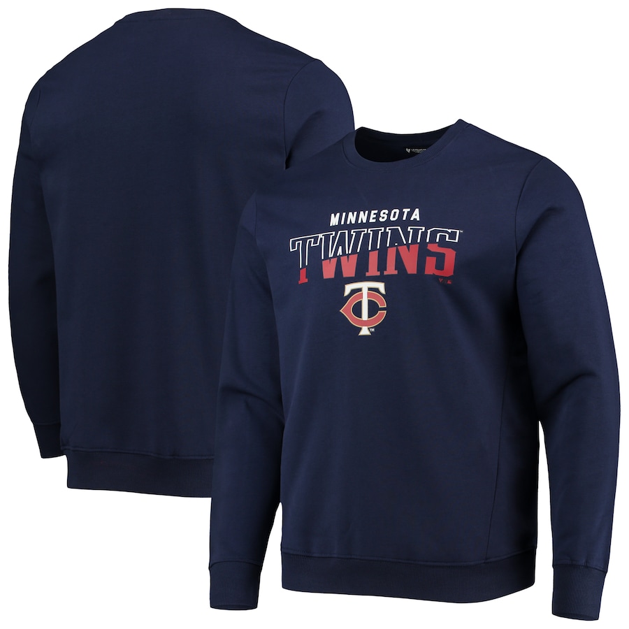 Men's Minnesota Twins Levelwear Navy Chiseled Zane Pullover Sweatshirt Men's Minnesota Twins Levelwear Navy Chiseled Zane Pullover Sweatshirt