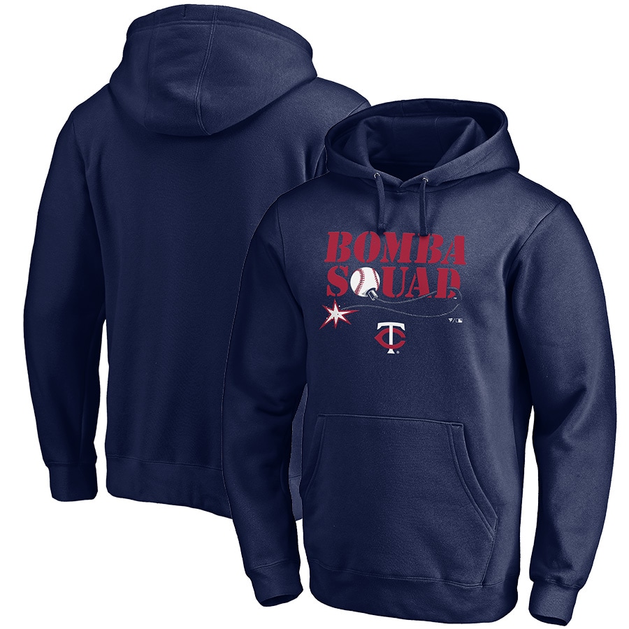 Men's Minnesota Twins Navy Local Pullover Hoodie