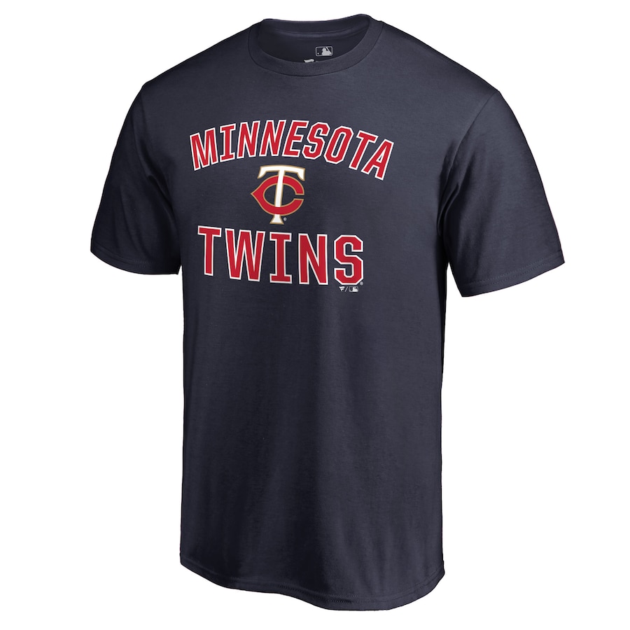 Men's Minnesota Twins Navy Victory Arch T-Shirt Men's Minnesota Twins Navy Victory Arch T-Shirt