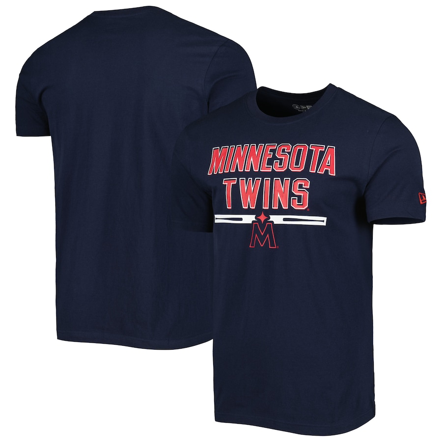 Men's Minnesota Twins New Era Navy Batting Practice T-Shirt